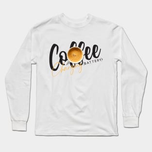 Coffee Charging Battery-T Shirt Long Sleeve T-Shirt